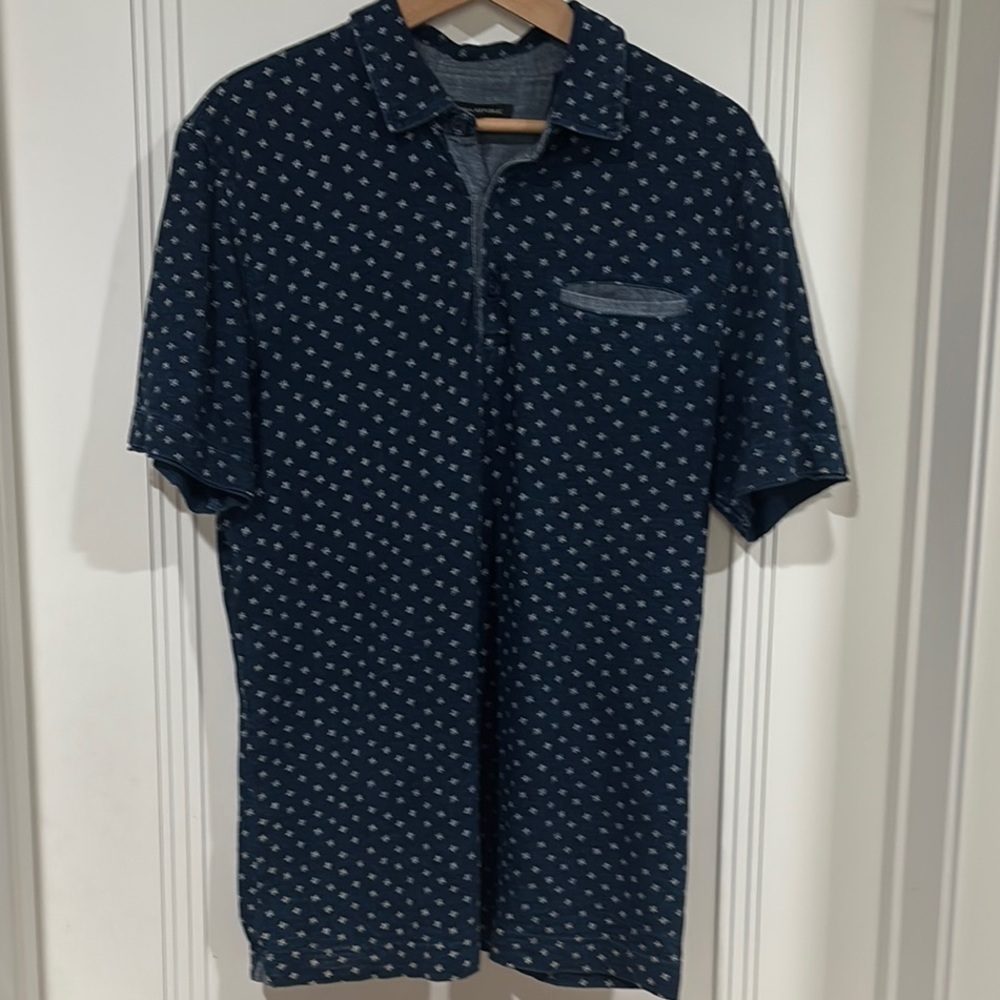 Banana Republic Blue Polo Shirt Classic Fit